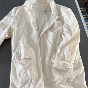 Abercrombie white linen blazer